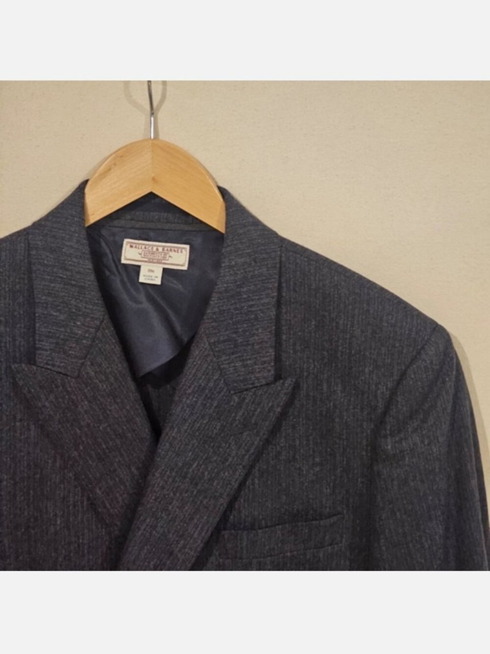 Wallace & Barnes 2 Piece Double Breasted Suit 39R